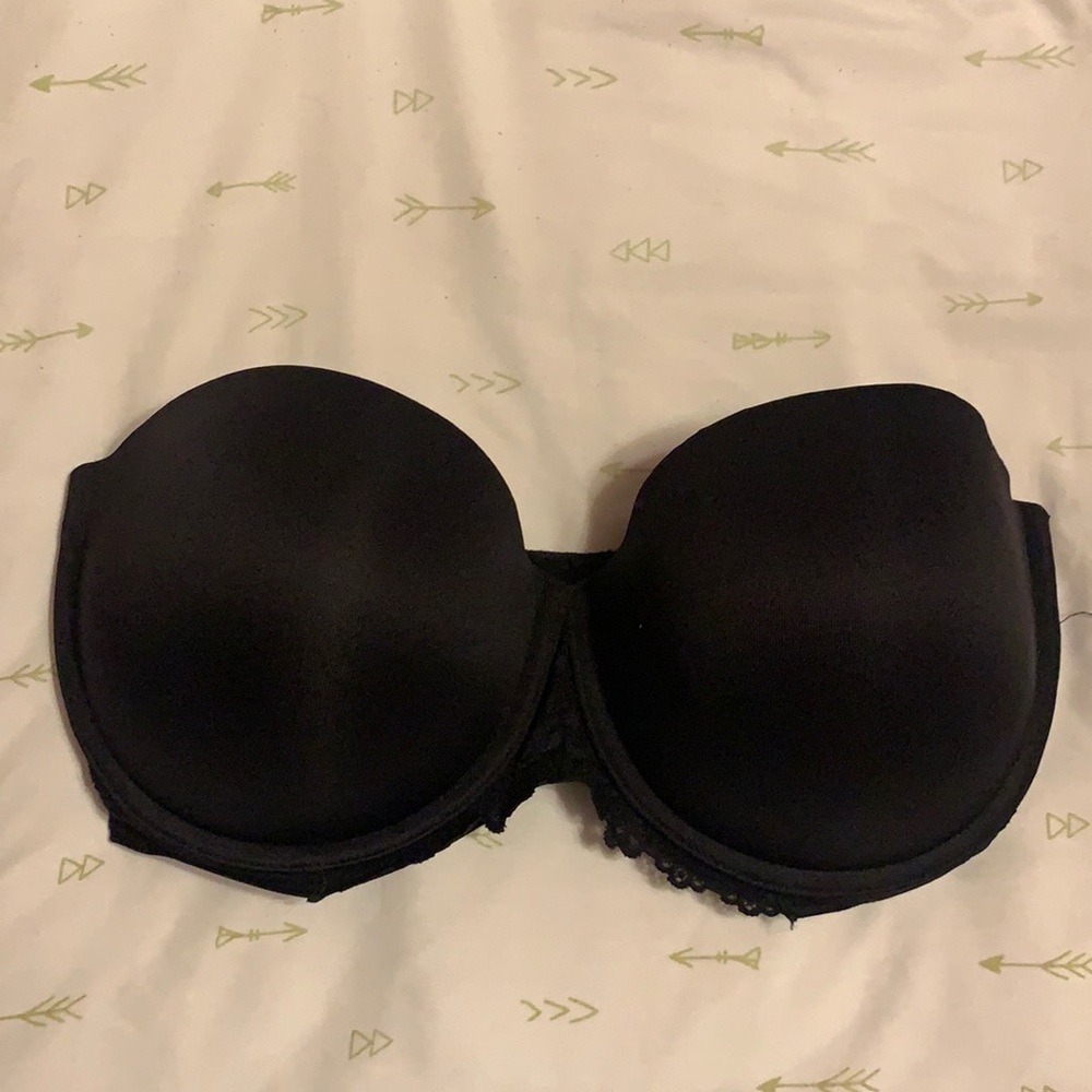 Maidenform 36DD Strapless Black Bra